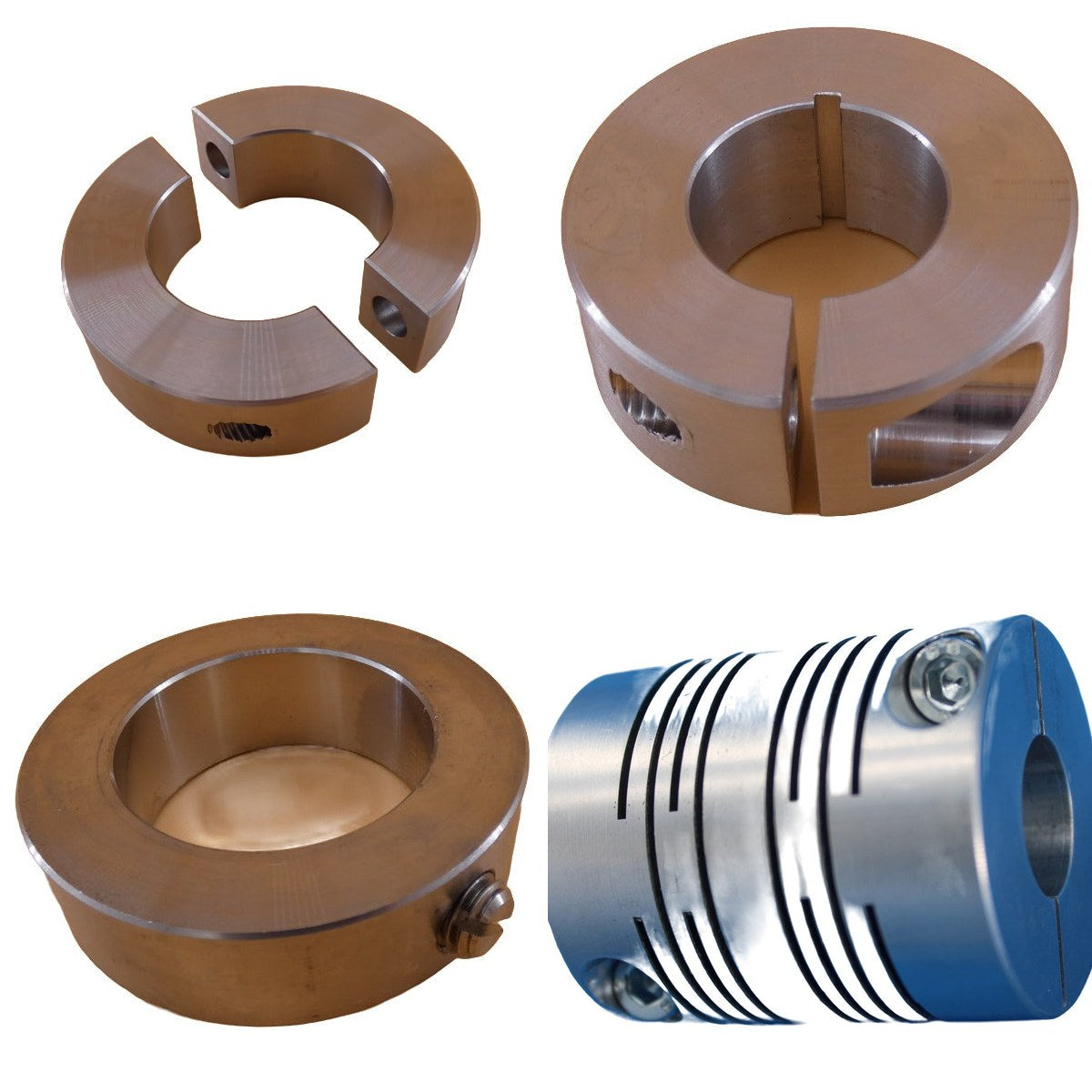 Klemmringe, Stellringe und Klemmstücke aus Edelstahl und Aluminium